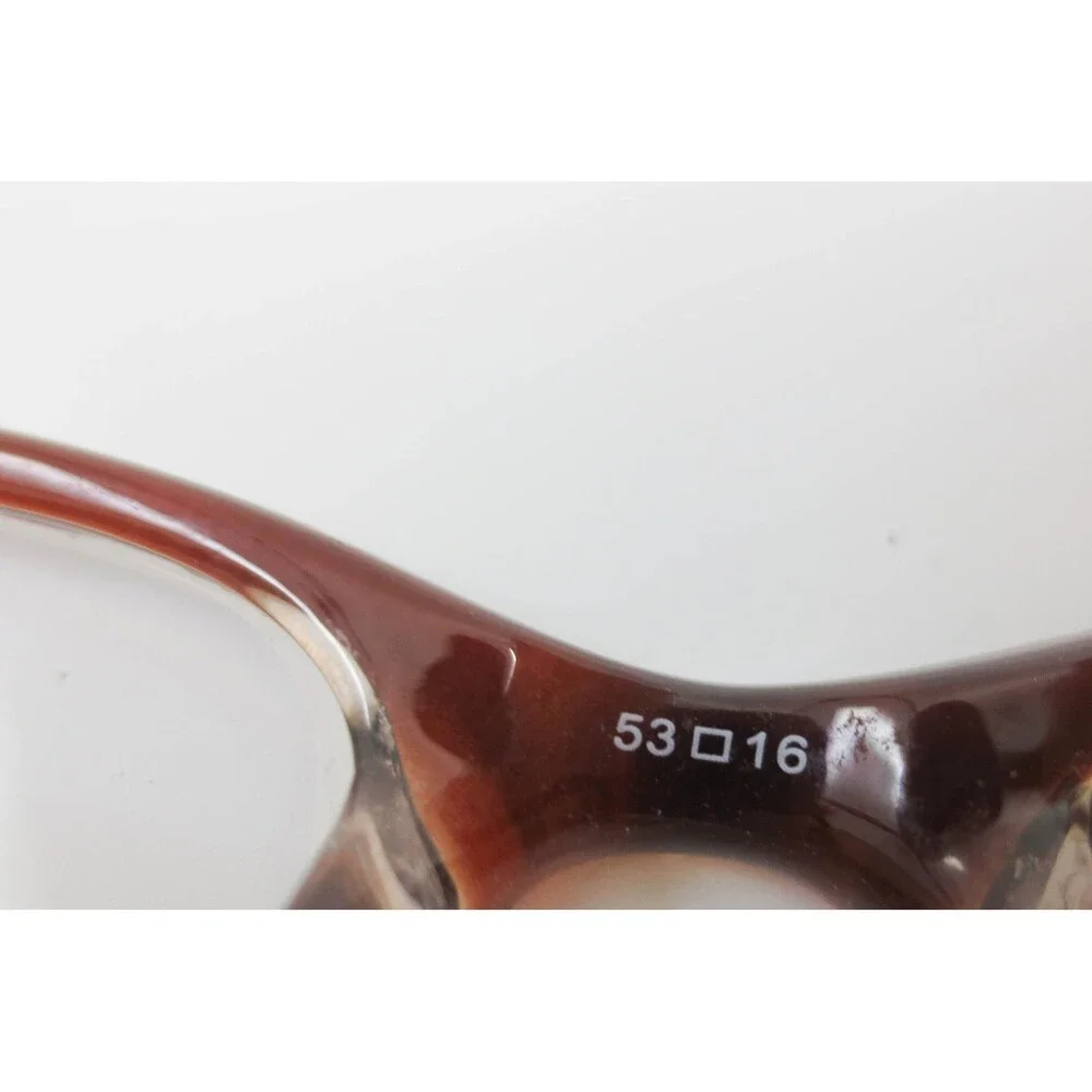 WP3001 BR Brown Rectangular Eyeglass Frames 53-16-135 Full Rim Glasses